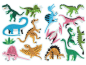 Preview: Diamond-Painting--2-Stueck-Aufkleber-Dinosaurier